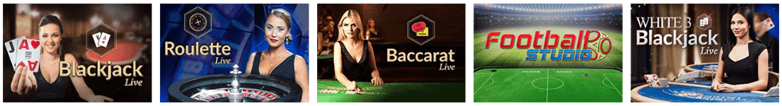 You'll find one of the largest live games collection at Trada Casino live section